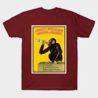 Vintage Drinking Monkey T-Shirt